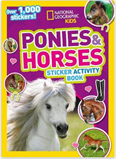 Book National Geographic Ponies & Horses Sticker Activity