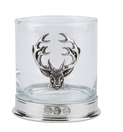 Whisky Glass With Pewter Base Various Designs