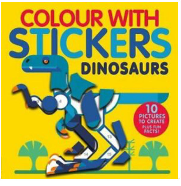 Book Colour Stickers Dinosaurs