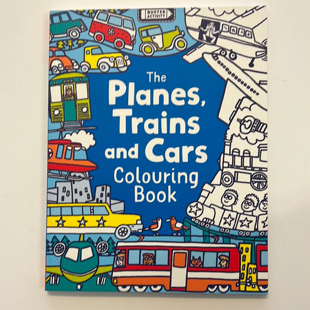 Book - Planes, Trains and Cars Colouring Book